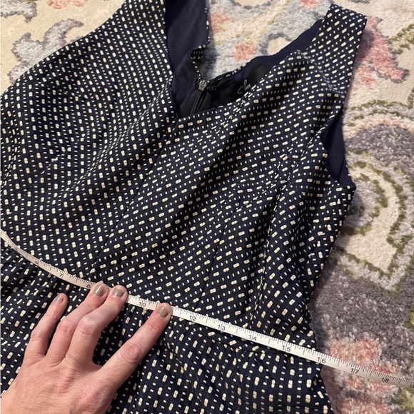 C. Luce Navy and cream Polka Dot Dress - Picture 6 of 11